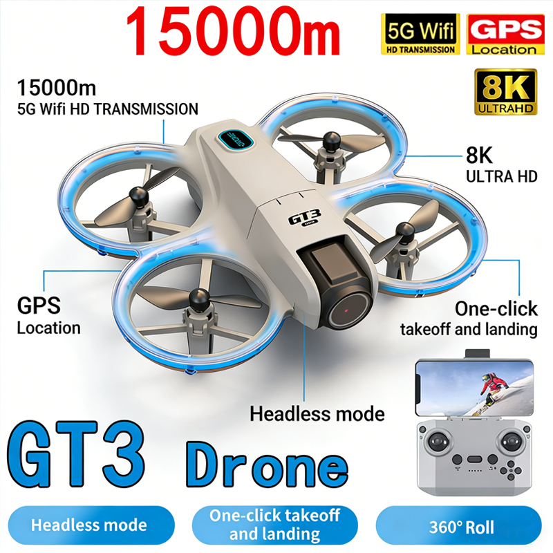 Drone Kit Tricopter - Nuevo GT3 MAX Drone 8K HD