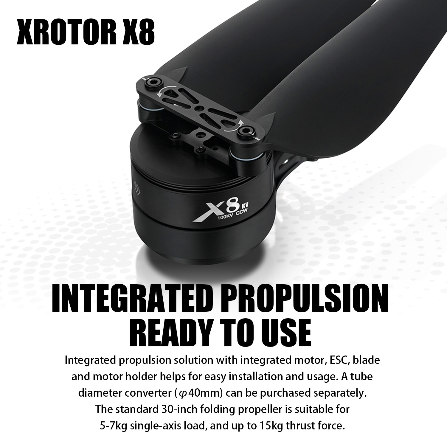Drone Kit Heavy Lift - Kit de sistema de alimentación X8: