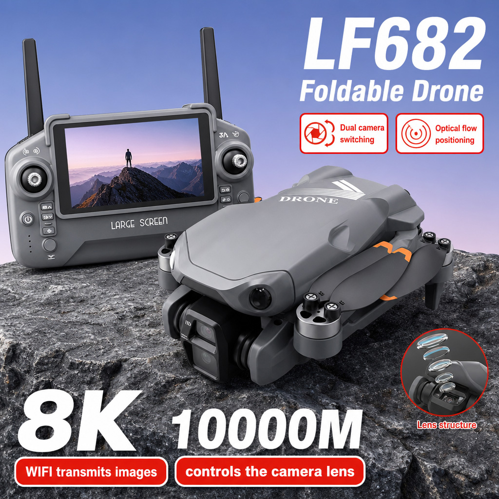 Dji Drone Mini 3 - Dron Aéreo LF682 con Cámaras Duales