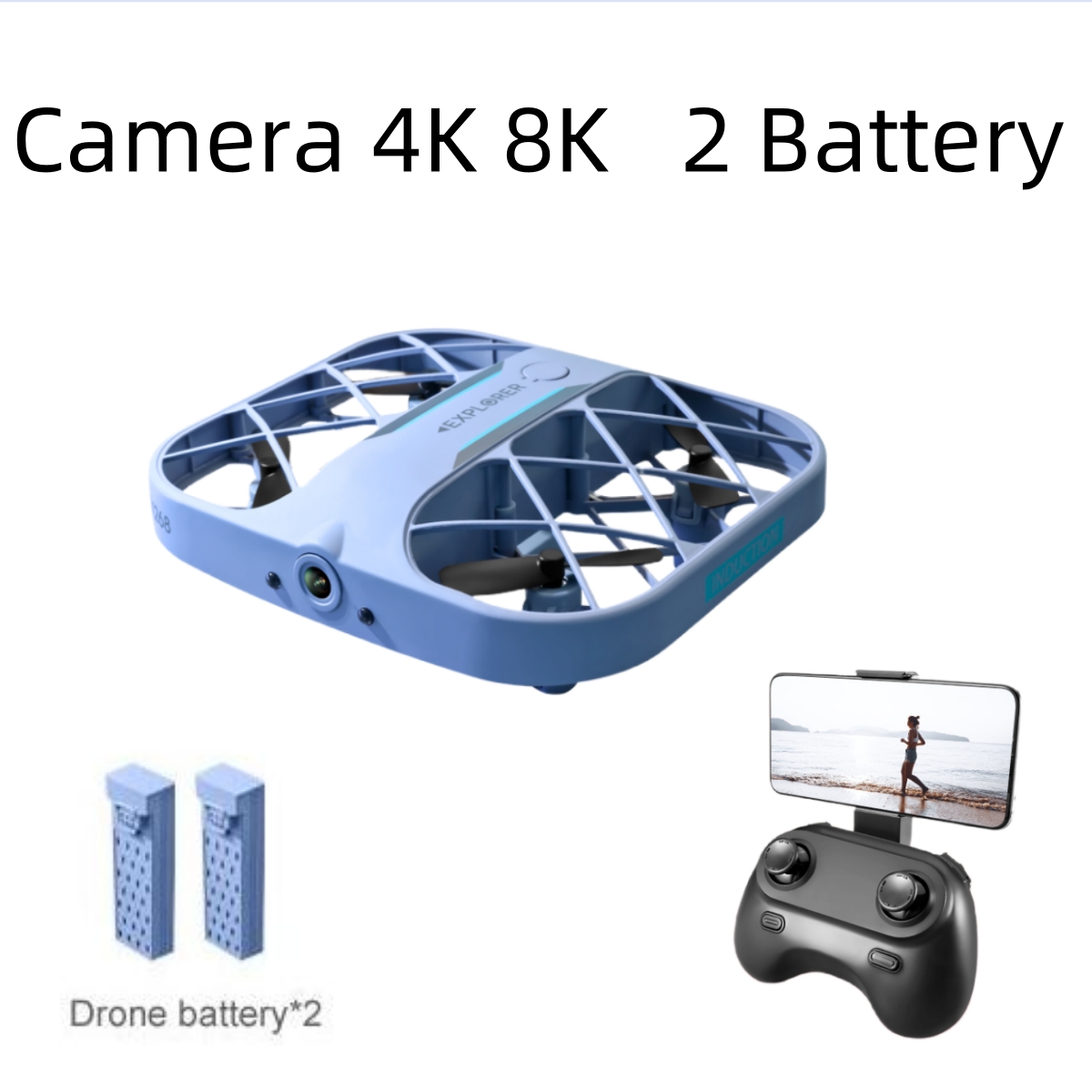 Drone Kit With Camera - Dron JJRC H107 FPV RC con