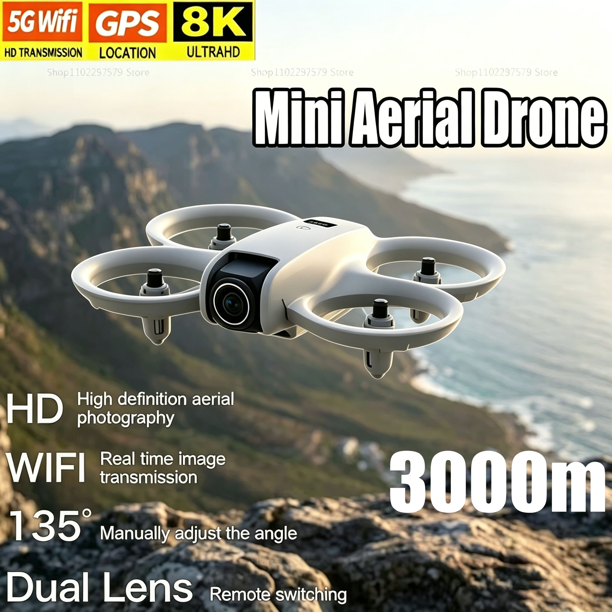 Mini Dron con Cámara HD 8K, FP - Drone Kit Tricopter reseña y precio