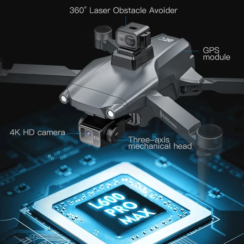 L600 PRO MAX GPS Drone profesi - Drone Kit Professional reseña y precio
