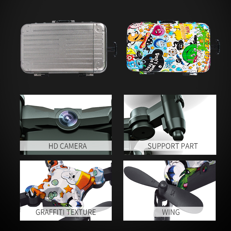 Minidron DH120 con cámara HD,  - Drone Kit Tricopter reseña y precio
